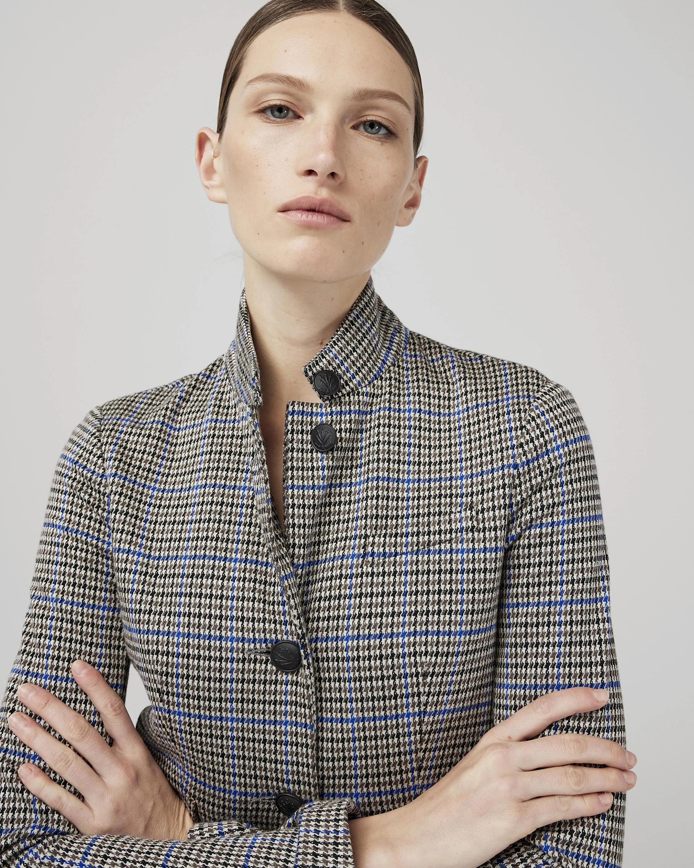 Slade Cotton Plaid Blazer