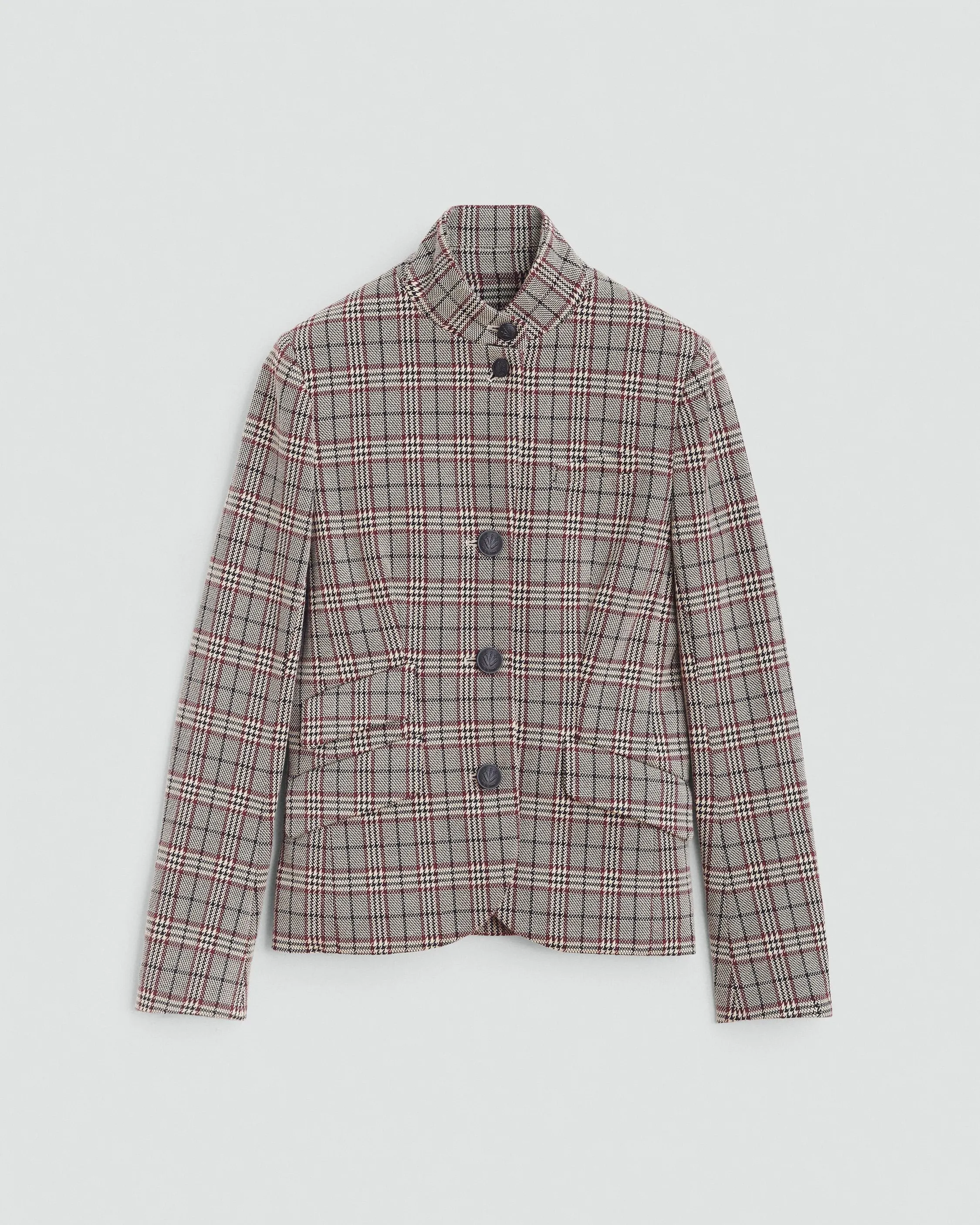 Slade Plaid Italian Cotton Blazer