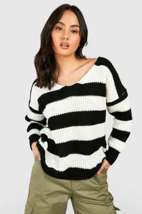 Slouchy Stripe Sweater