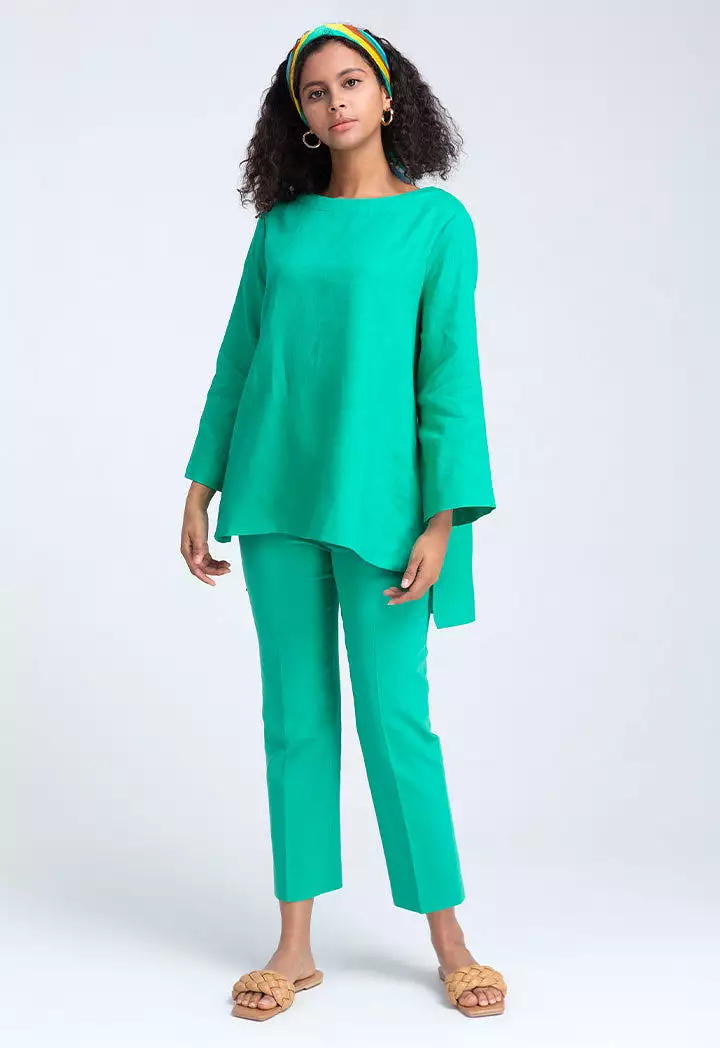 Solid Basic Top With Slit Sides