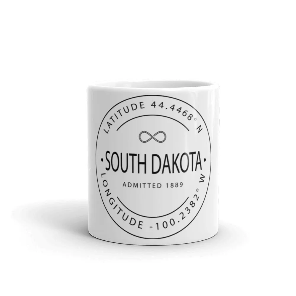 South Dakota - Mug - Latitude & Longitude