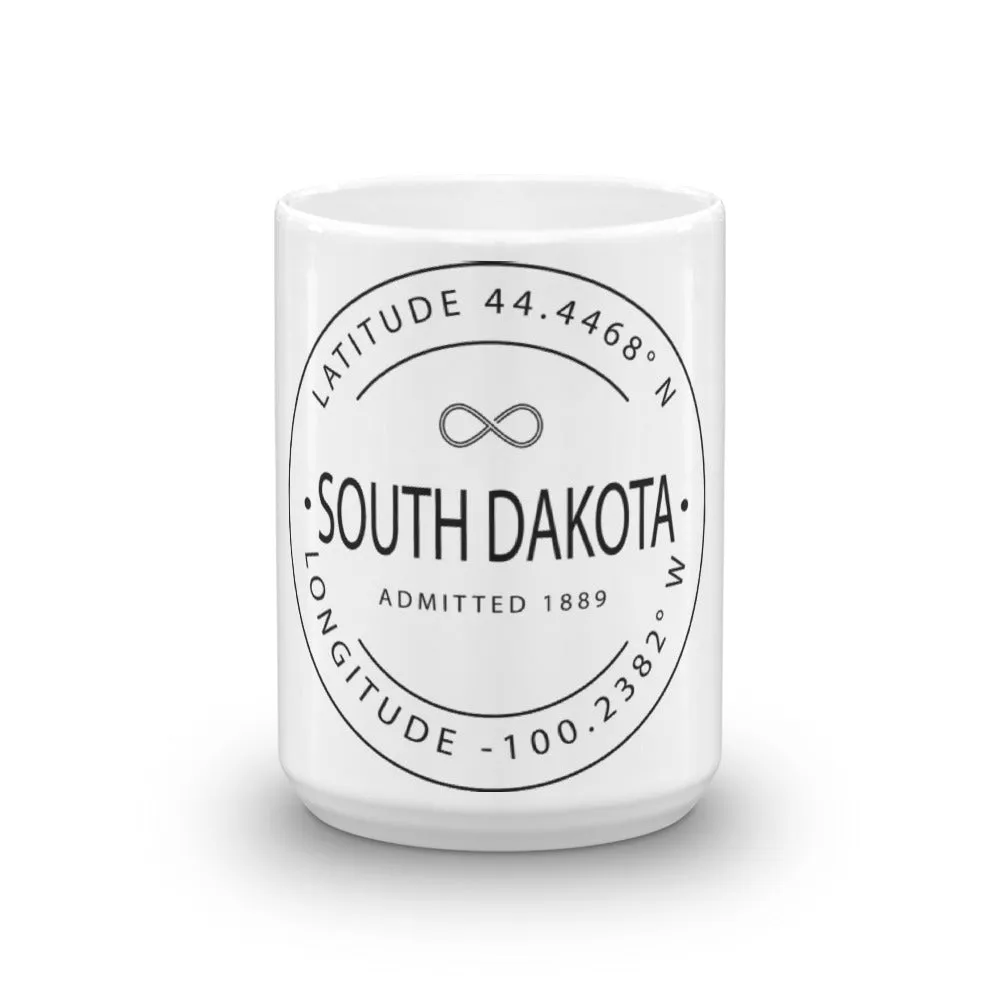 South Dakota - Mug - Latitude & Longitude