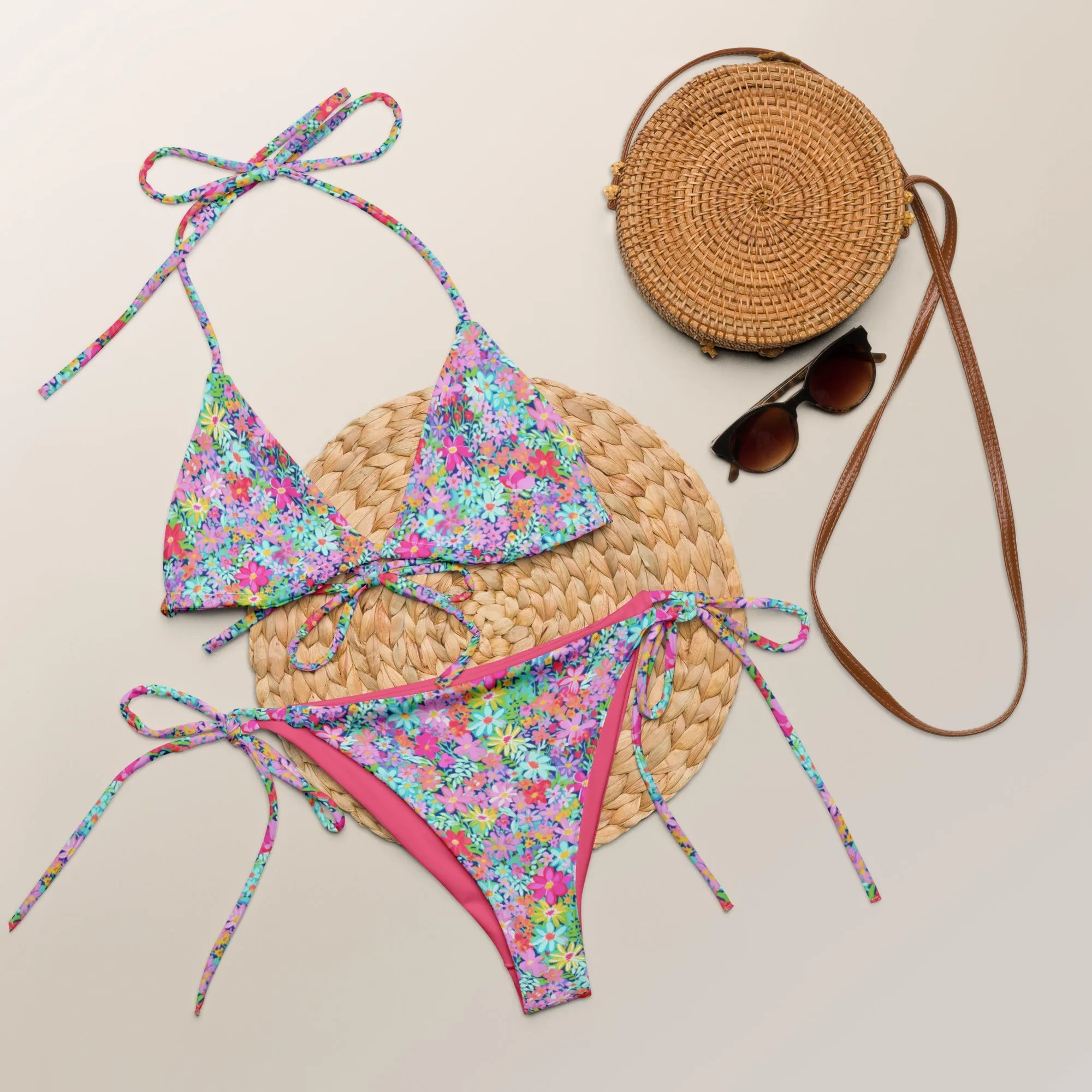 STRING BIKINI SET ECO - KRAKA FLORALS