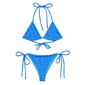 STRING BIKINI SET ECO -GARDEN PARTY BLUE HUES