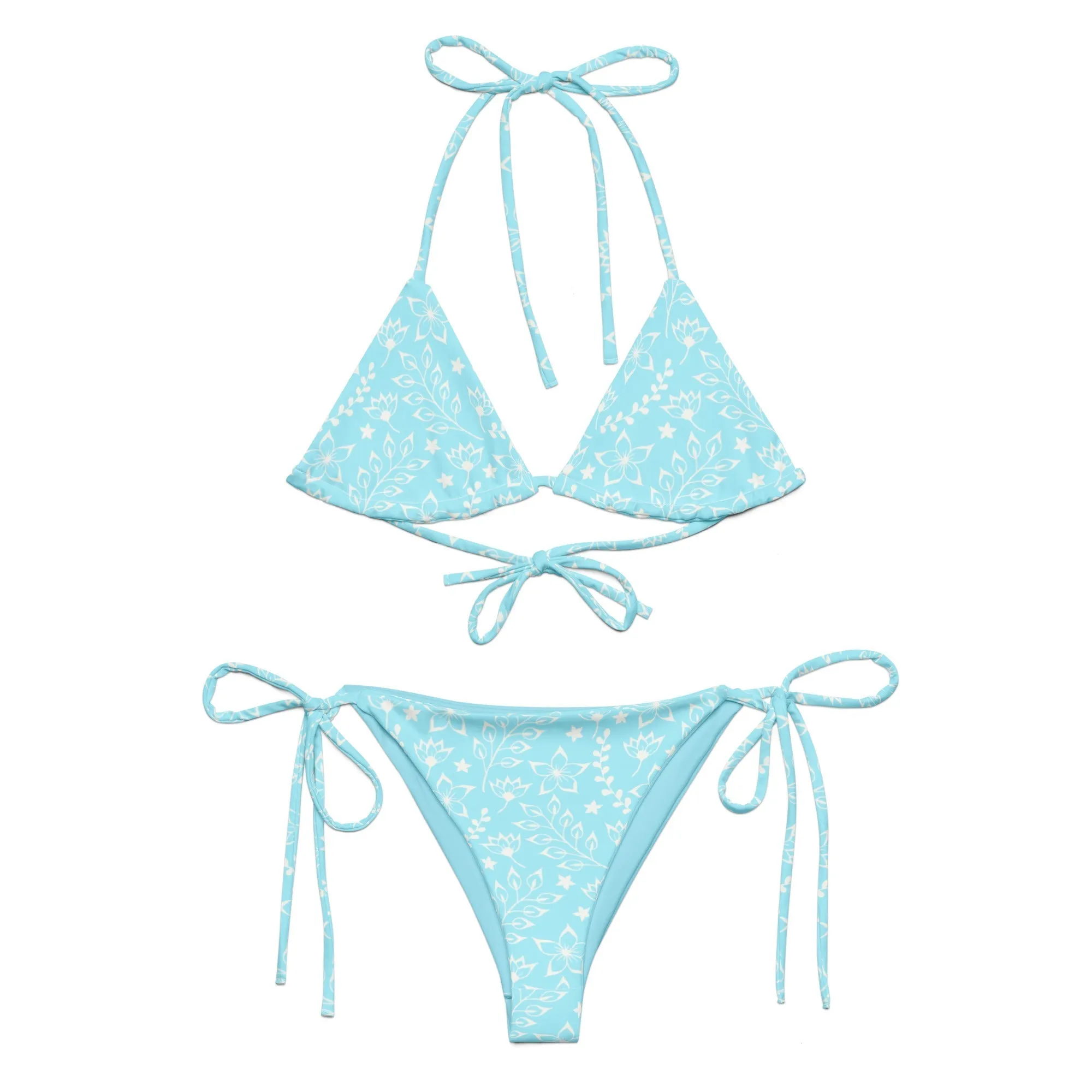 STRING BIKINI SET ECO -GARDEN PARTY SKY