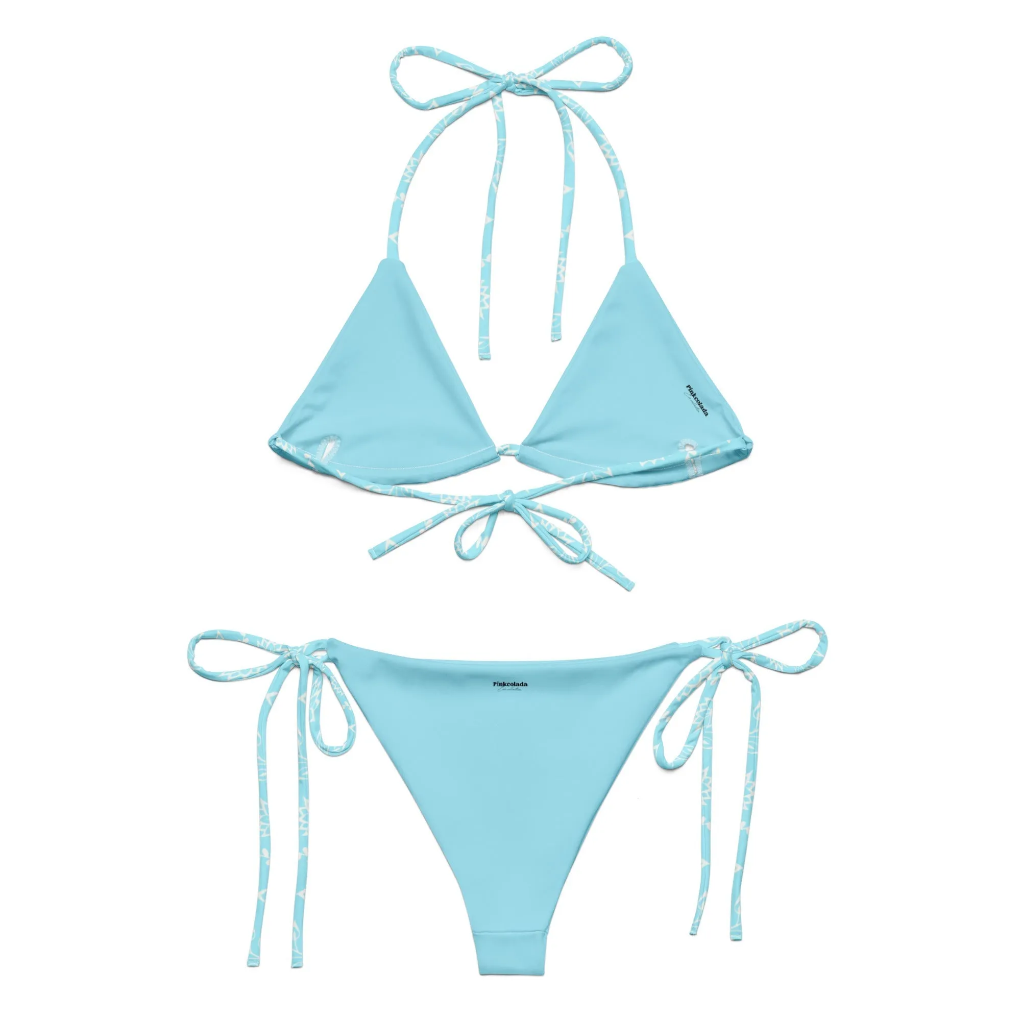 STRING BIKINI SET ECO -GARDEN PARTY SKY