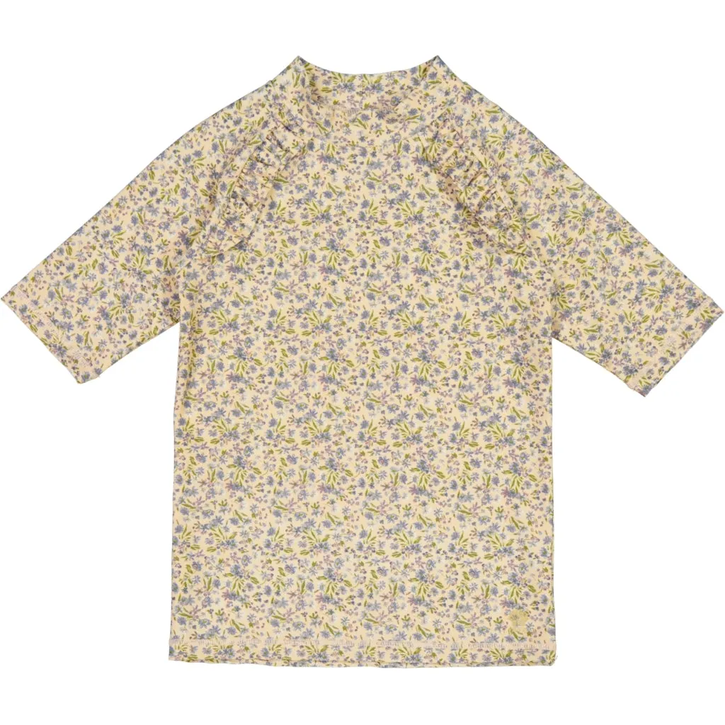 Swim T-Shirt Cecilie - blue flowers