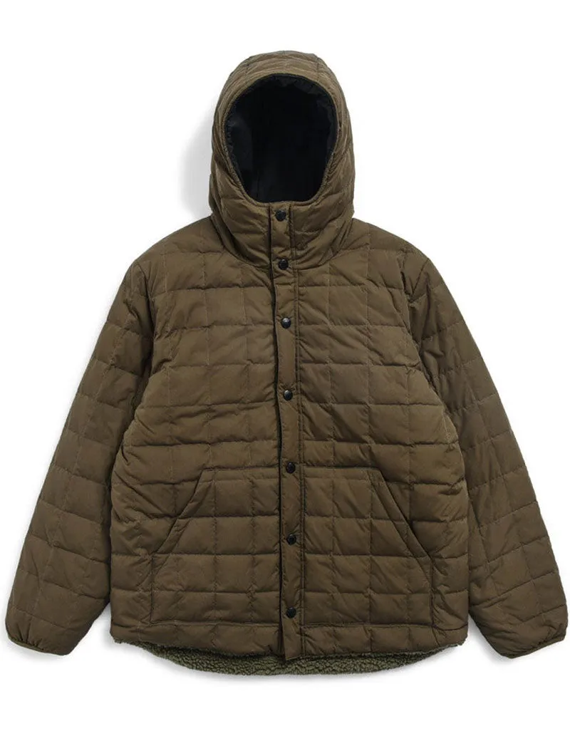 Taion Reversible Down Coat Olive Black