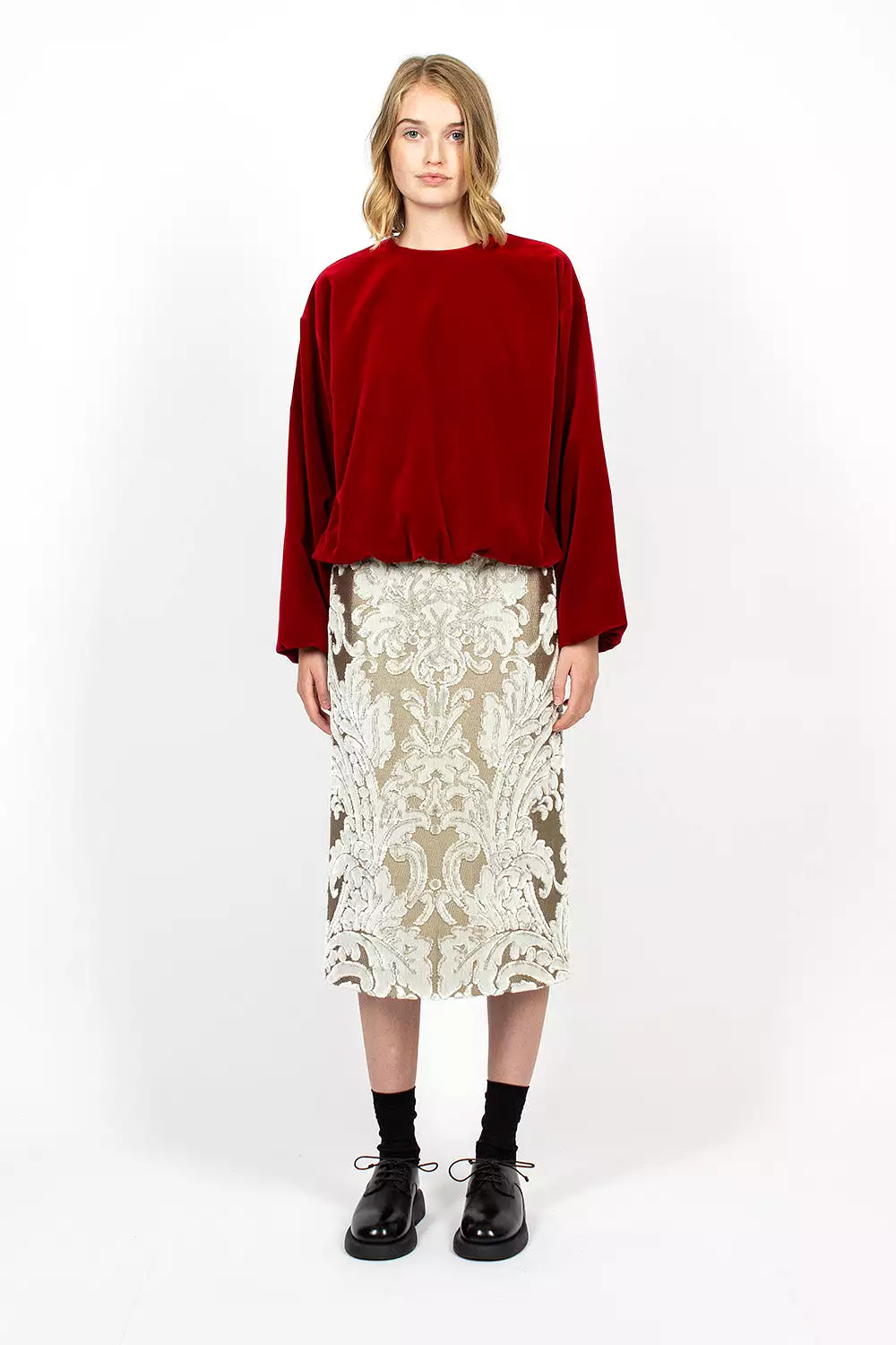 Tapestry Skirt Ecru