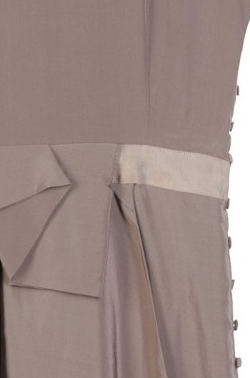 Taupe Drape Dress