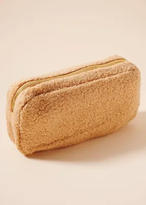 Teddy Cosmetic Pouch - Tan