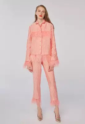 Texture Fringed Shirt