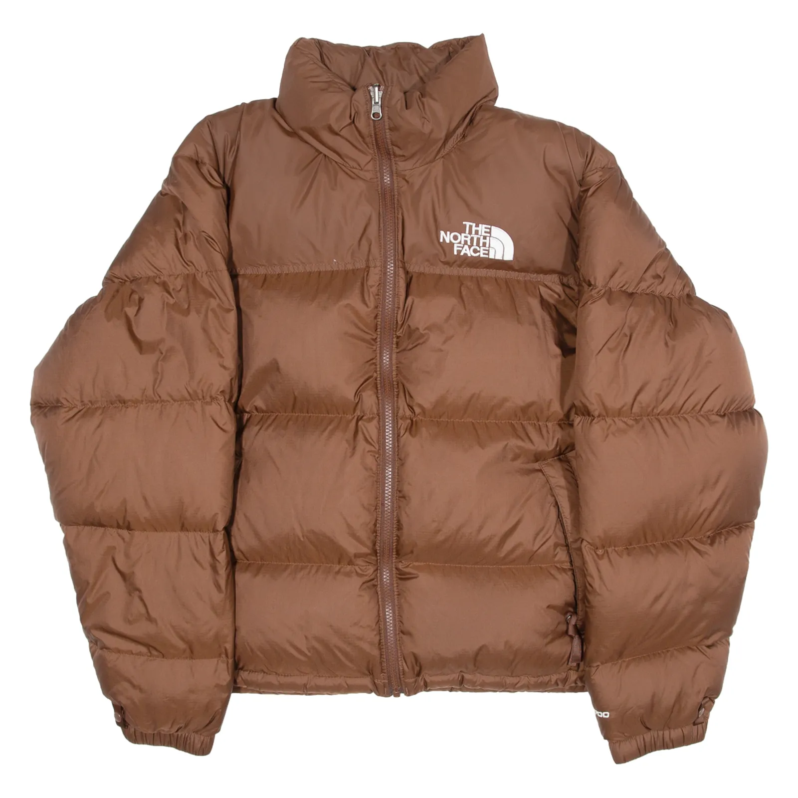 THE NORTH FACE Down Insulated Mens Puffer Jacket Brown Nylon S