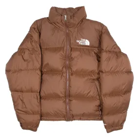 THE NORTH FACE Down Insulated Mens Puffer Jacket Brown Nylon S