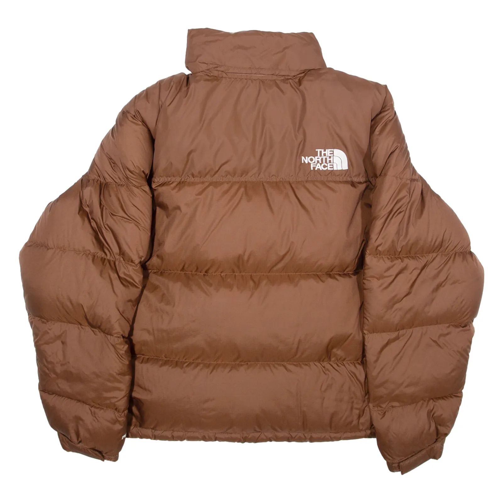 THE NORTH FACE Down Insulated Mens Puffer Jacket Brown Nylon S