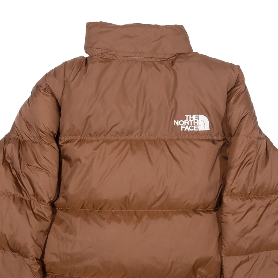 THE NORTH FACE Down Insulated Mens Puffer Jacket Brown Nylon S