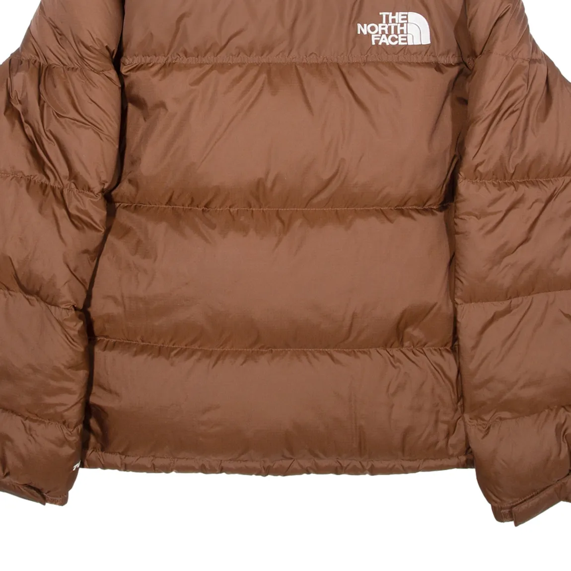 THE NORTH FACE Down Insulated Mens Puffer Jacket Brown Nylon S