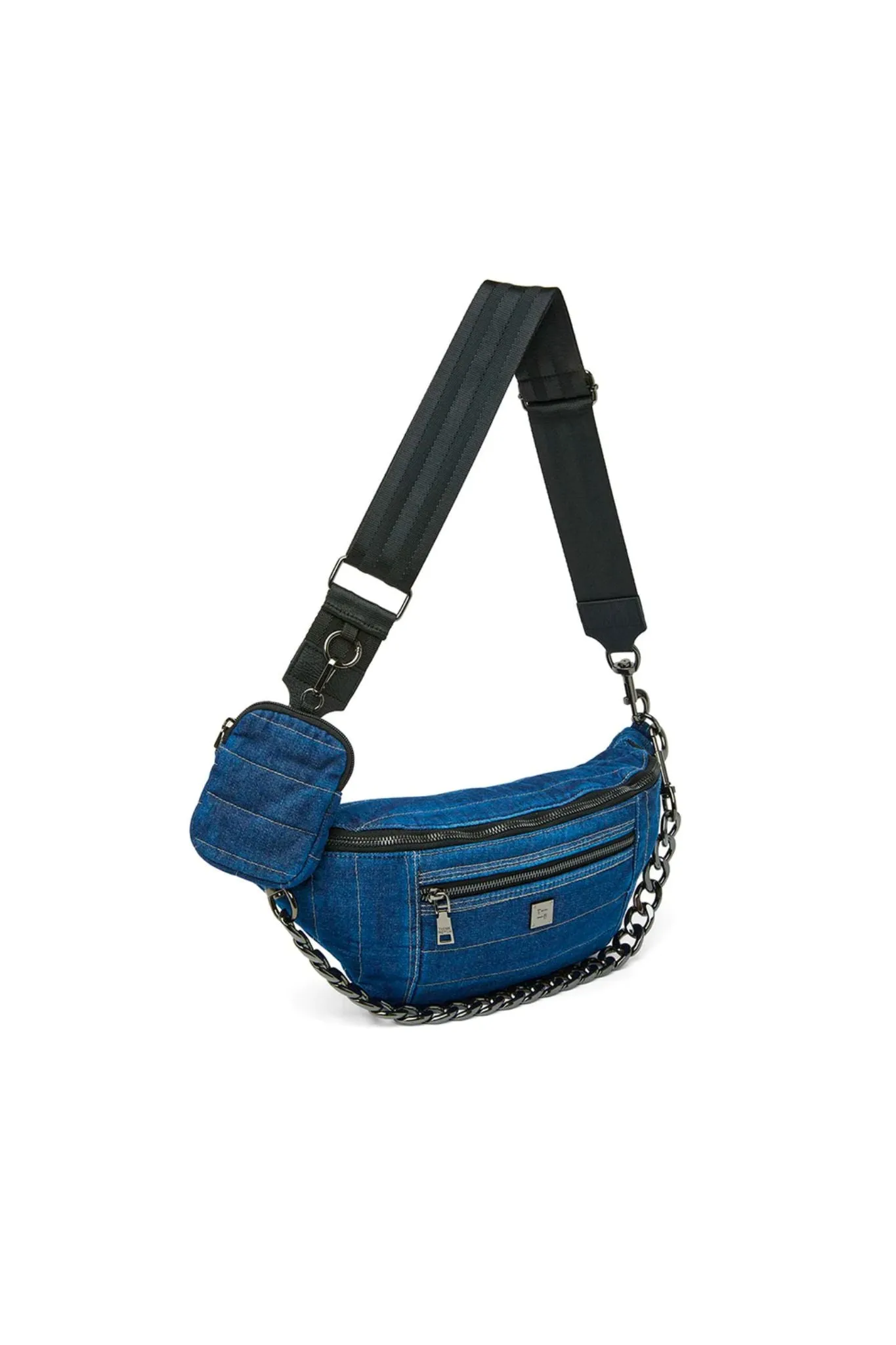 Think Royln Sister Sling Bag Stone Washed Denim