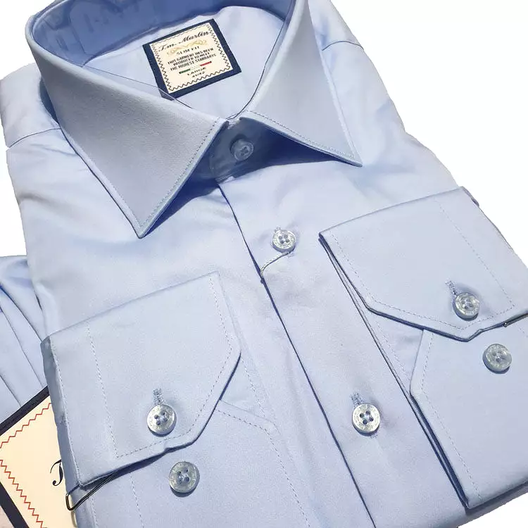 TM Martin men's classic Shirt | Sky Blue