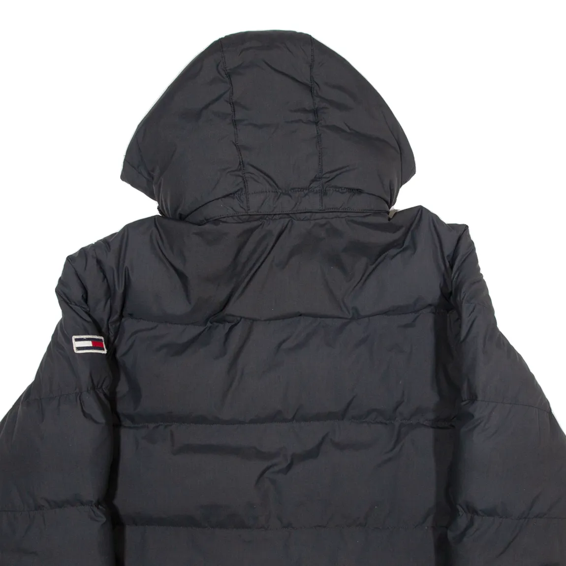 TOMMY HILFIGER Down Insulated Mens Puffer Jacket Black Hooded S