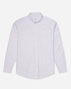 Trime Stripe Shirt - White/Blue