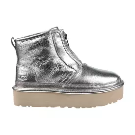 UGG Neumel Platform Zip Classic Women's Boots Silver