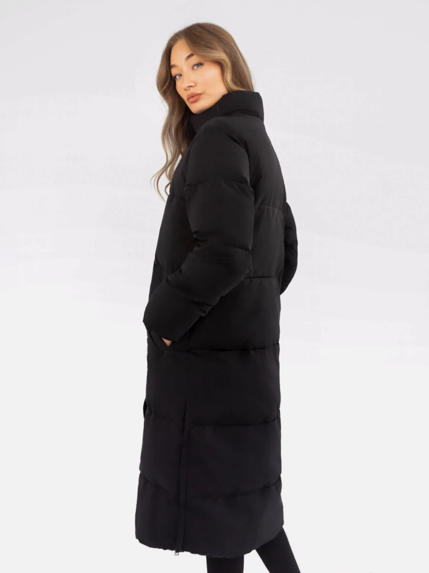 Ultimate Longline Puffer Coat - Black