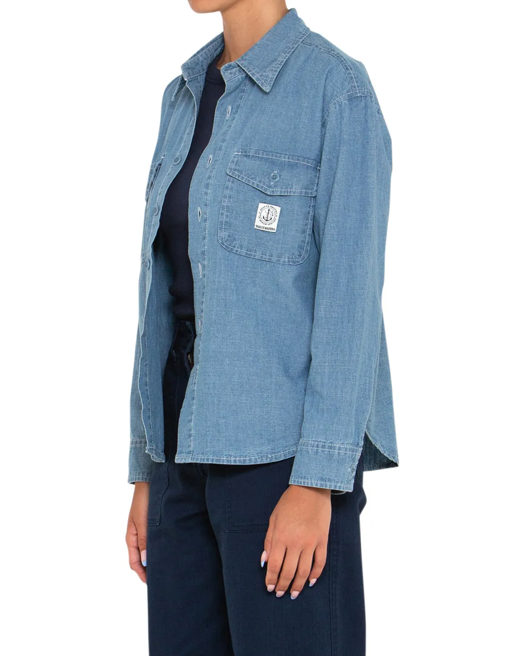 USN SHIRT - INDIGO BLUE CHAMBRAY