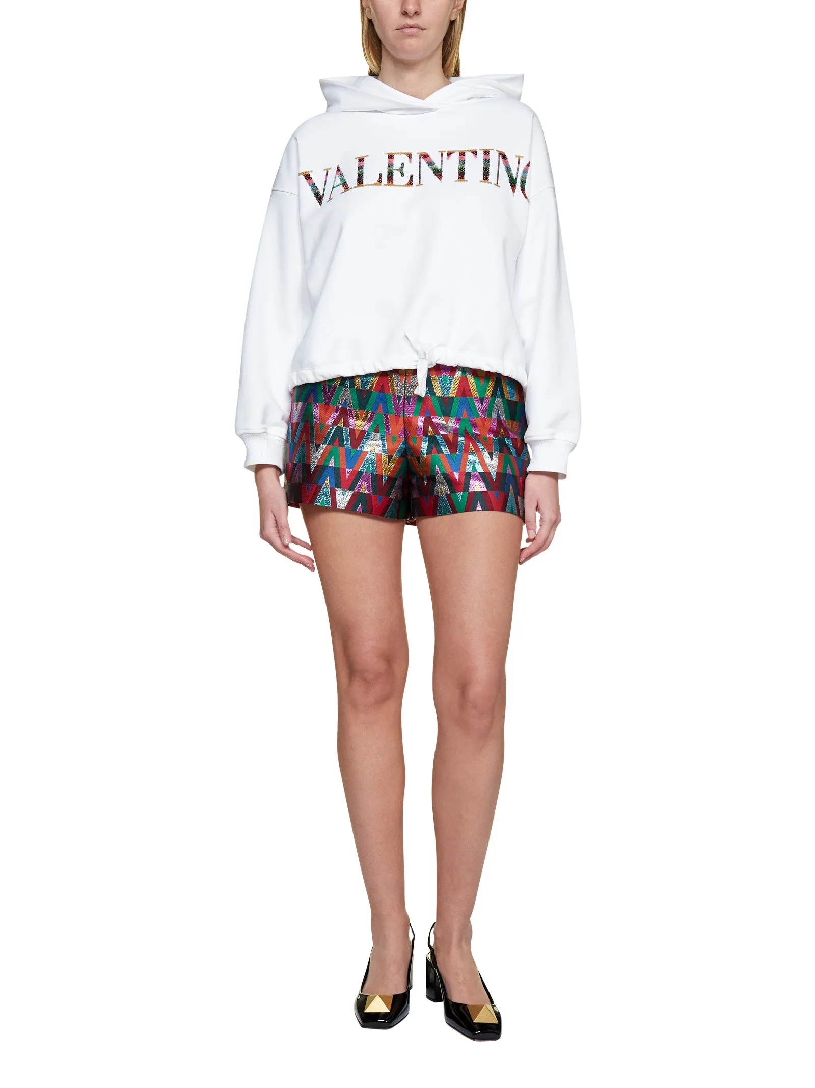 Valentino Jacquard Tailored Shorts