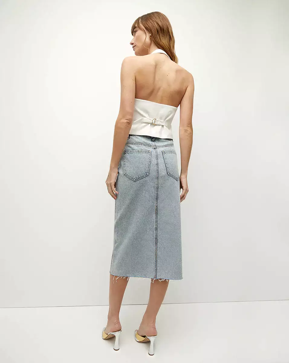 Veronica Beard - Victoria Denim Skirt - Silverwood Spark