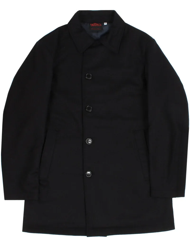 Vetra Marine Melton Coat Navy