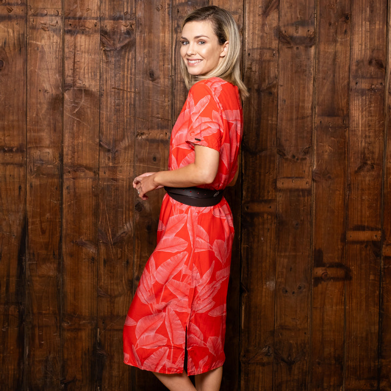 Vibrant Flora Midi Dress Starfish