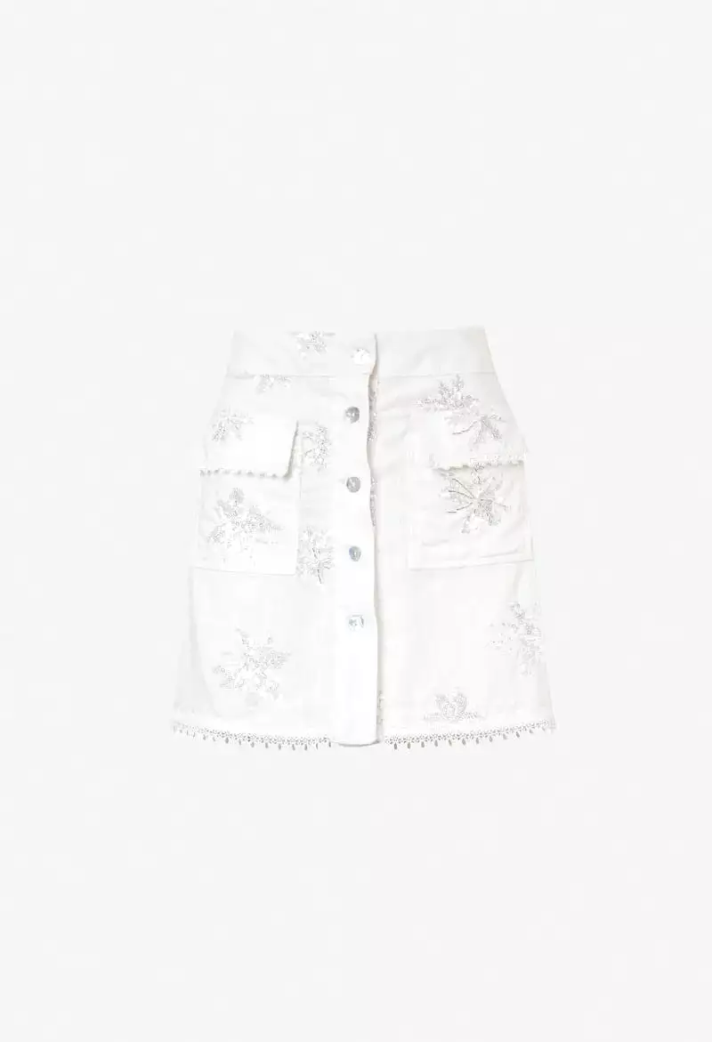 Waimari - Margot Skirt - White