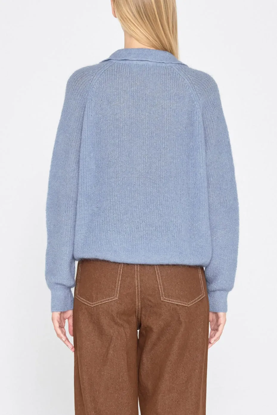 Warm Blue Frank Mohair Sweater