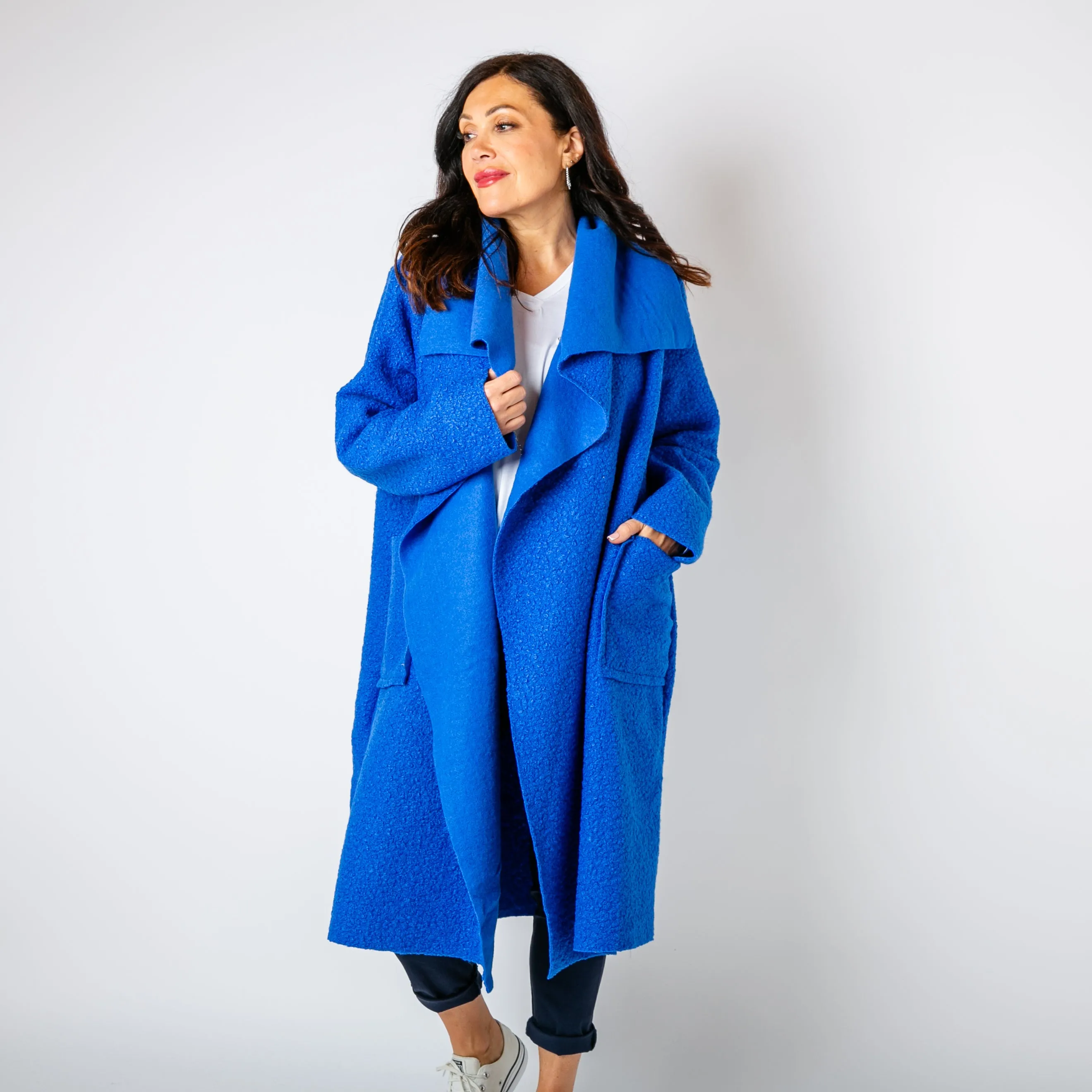 Waterfall Roll Sleeve Coat