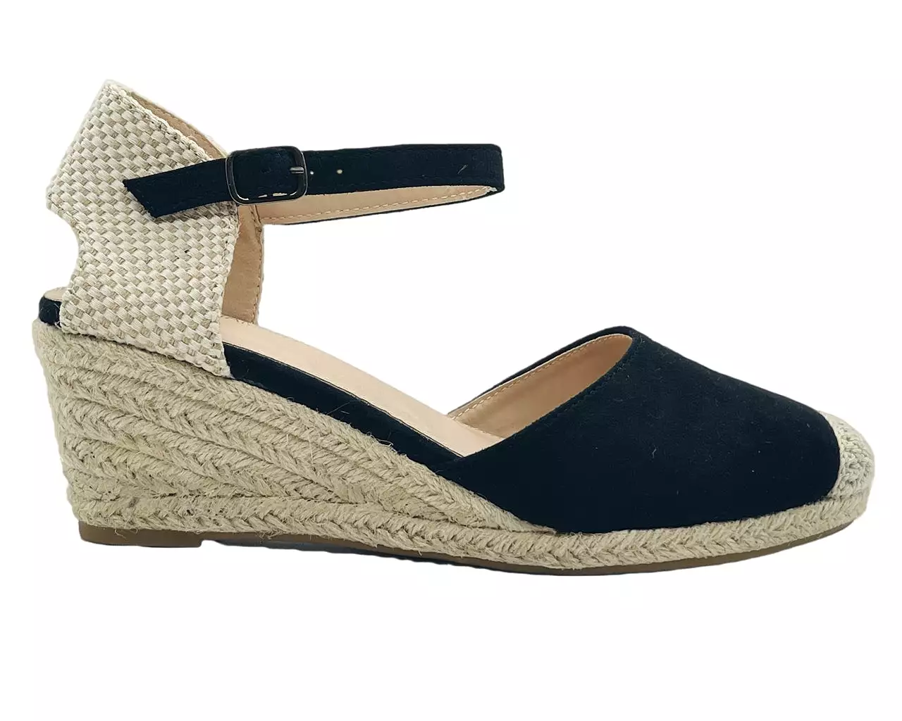 Women's Ankle Strap Faux Suede Espadrille Sandals