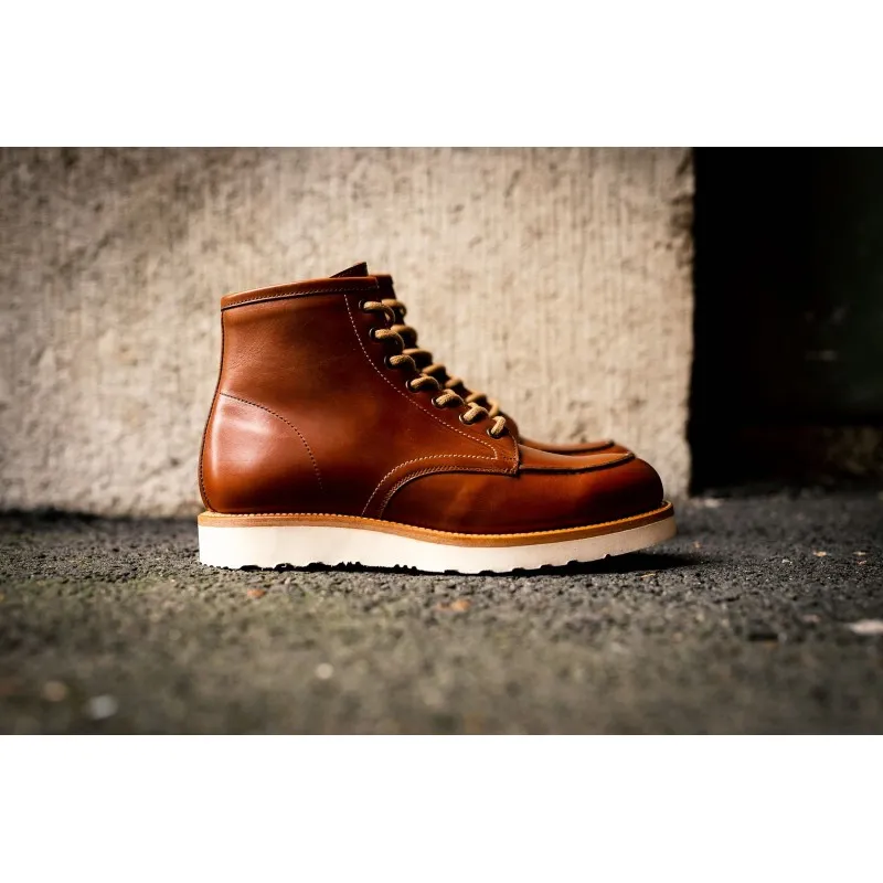 Yanko Moc toe boot medium brown