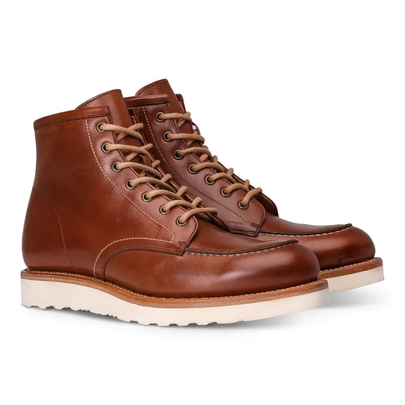 Yanko Moc toe boot medium brown