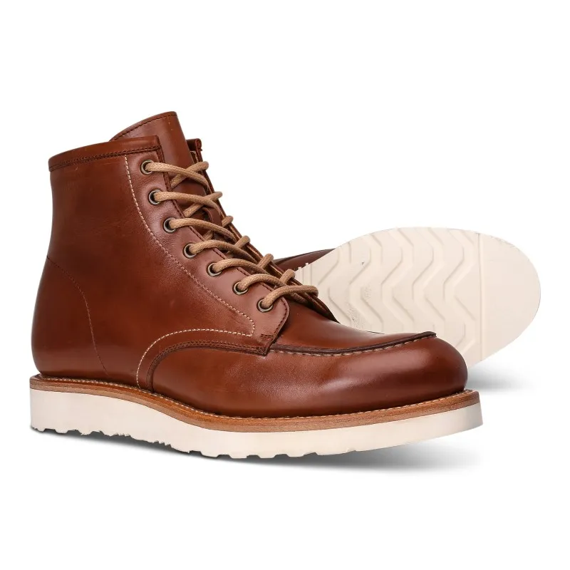 Yanko Moc toe boot medium brown