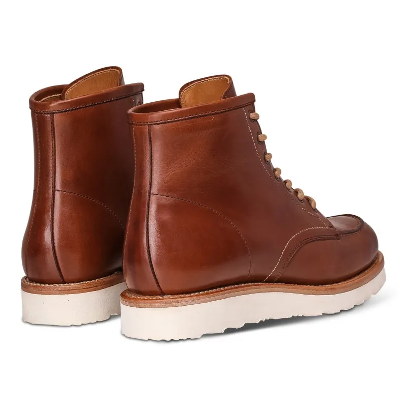 Yanko Moc toe boot medium brown