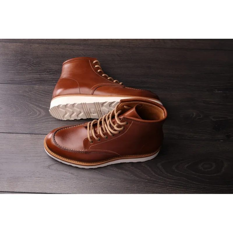 Yanko Moc toe boot medium brown