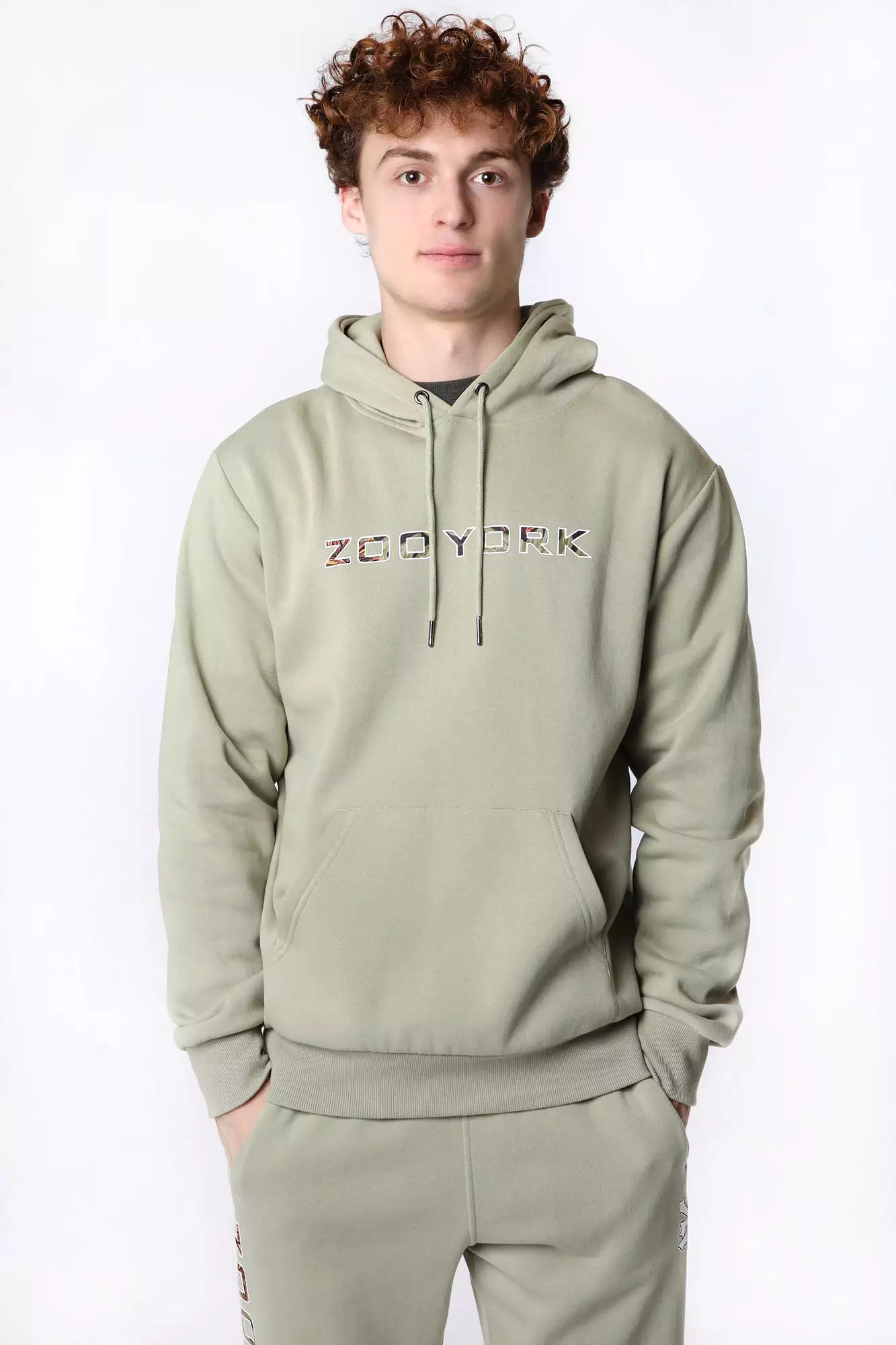 Zoo York Mens Tropical Logo Hoodie